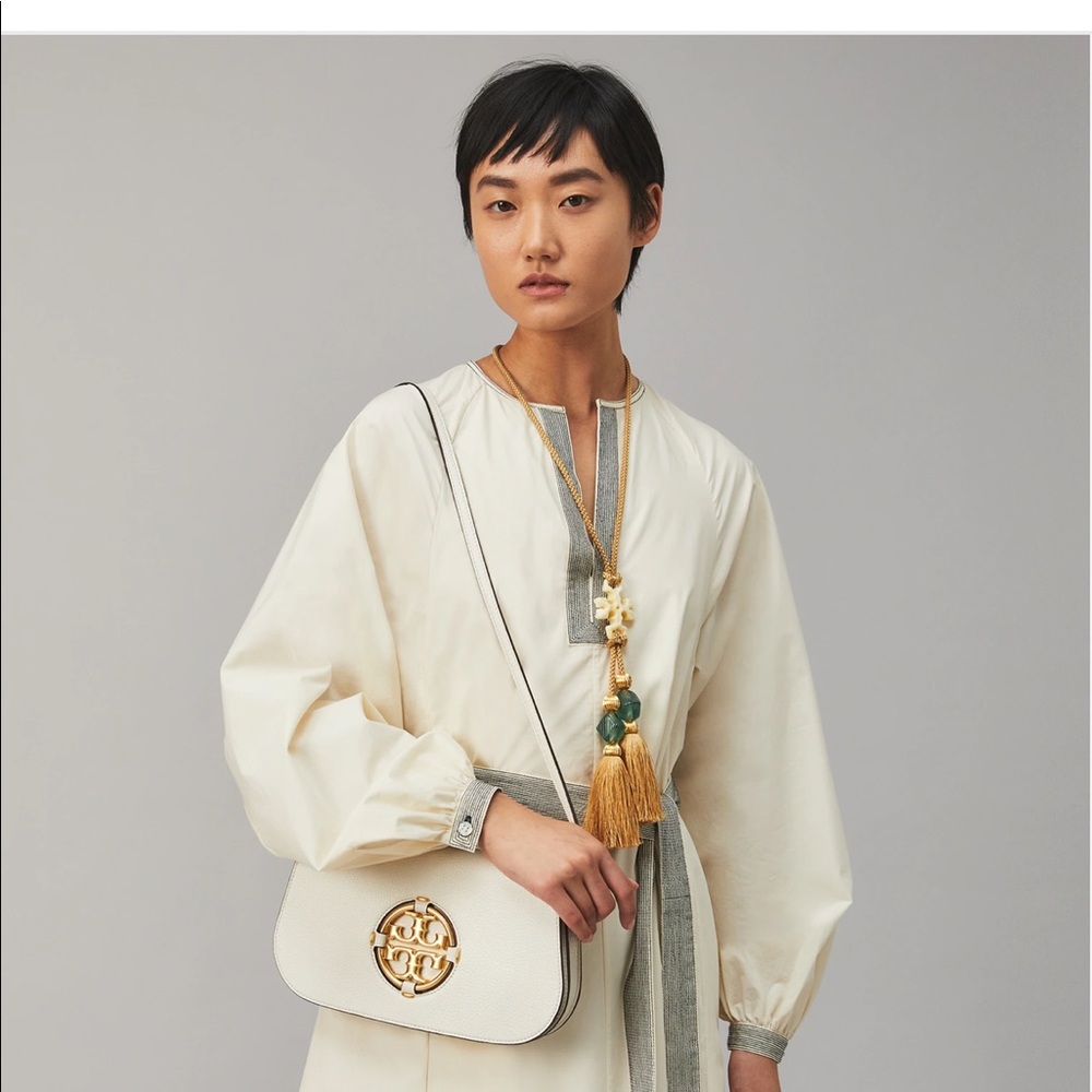 Tory Burch New Ivory Miller convertible handbag. NWT